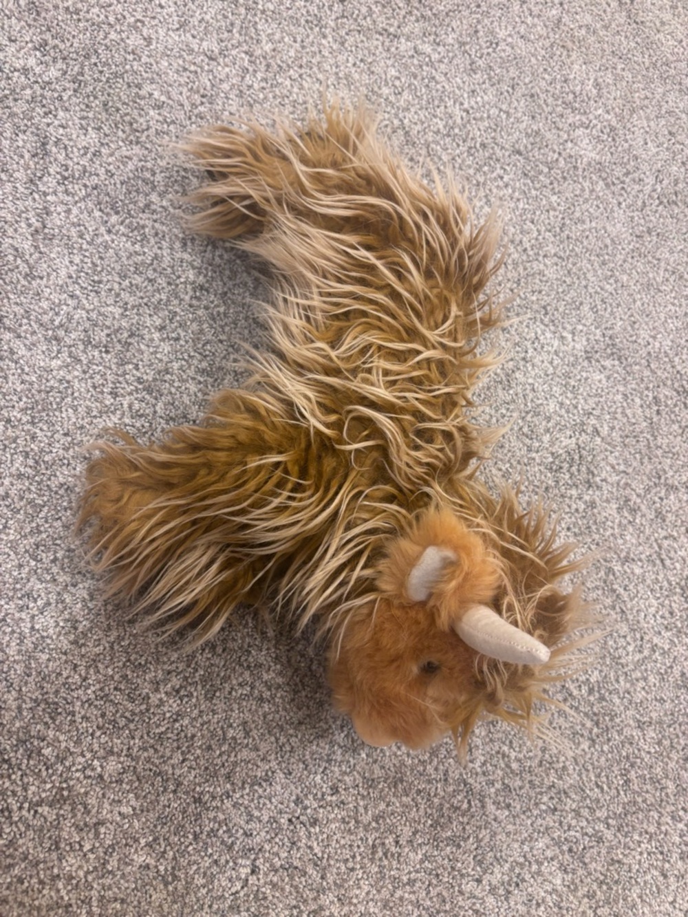 Douglas Plush Highland Cow Stuffed Animal - Brown Faux Fur